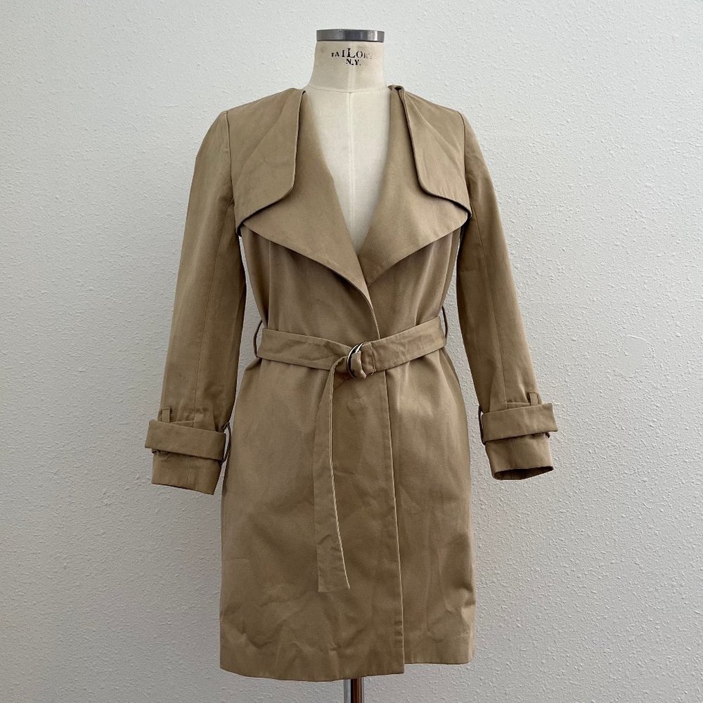 Sandro Trech Coat  - beige tan - small - 6